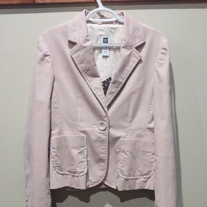 GAP Pink Blazer Classic Suit Jacket, Velvet